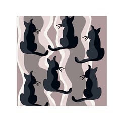 Elegant cats Small Satin Scarf (Square)