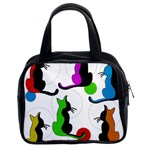 Colorful abstract cats Classic Handbags (2 Sides) Front