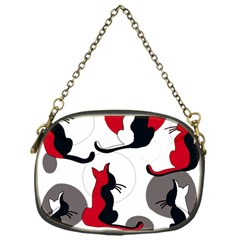 Elegant Abstract Cats  Chain Purses (one Side)  by Valentinaart