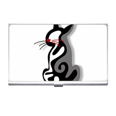 Elegant Abstract Cat  Business Card Holders