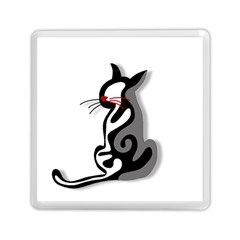 Elegant Abstract Cat  Memory Card Reader (square)  by Valentinaart