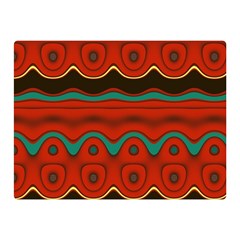 Orange Black And Blue Pattern Double Sided Flano Blanket (mini)  by digitaldivadesigns