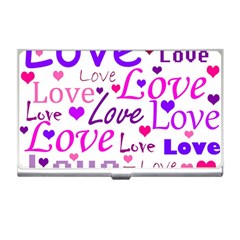 Love Pattern Business Card Holders