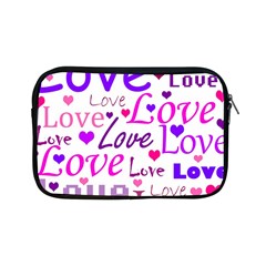 Love Pattern Apple Ipad Mini Zipper Cases by Valentinaart