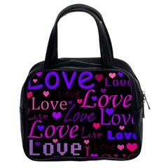 Love Pattern 2 Classic Handbags (2 Sides) by Valentinaart