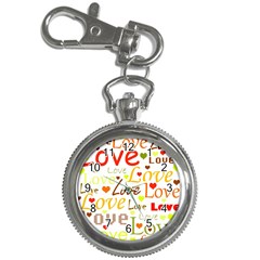 Valentine s Day Pattern Key Chain Watches by Valentinaart