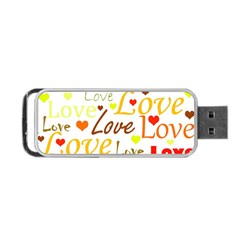 Valentine s Day Pattern Portable Usb Flash (one Side) by Valentinaart