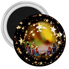 Christmas Crib Virgin Mary Joseph Jesus Christ Three Kings Baby Infant Jesus 4000 3  Magnets