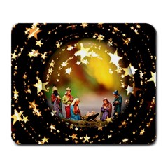 Christmas Crib Virgin Mary Joseph Jesus Christ Three Kings Baby Infant Jesus 4000 Large Mousepads by yoursparklingshop