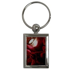 Dark Red Candlelight Candles Key Chains (rectangle)  by yoursparklingshop