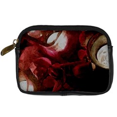 Dark Red Candlelight Candles Digital Camera Cases