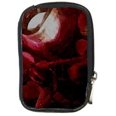 Dark Red Candlelight Candles Compact Camera Cases