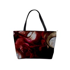 Dark Red Candlelight Candles Shoulder Handbags