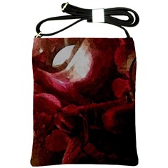 Dark Red Candlelight Candles Shoulder Sling Bags