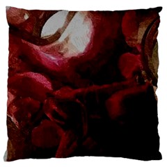 Dark Red Candlelight Candles Large Cushion Case (one Side) by yoursparklingshop