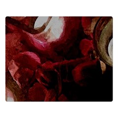 Dark Red Candlelight Candles Double Sided Flano Blanket (large)  by yoursparklingshop