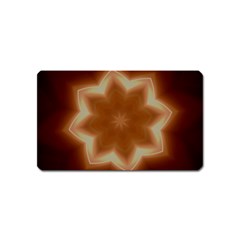 Christmas Flower Star Light Kaleidoscopic Design Magnet (name Card) by yoursparklingshop