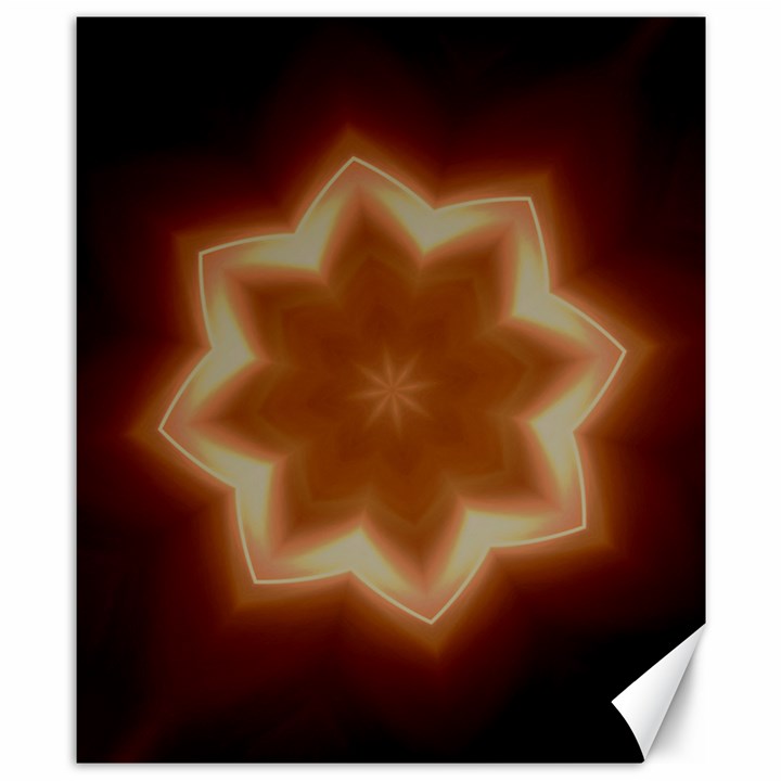 Christmas Flower Star Light Kaleidoscopic Design Canvas 8  x 10 