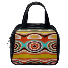 Oval Circle Patterns Classic Handbags (one Side) by digitaldivadesigns