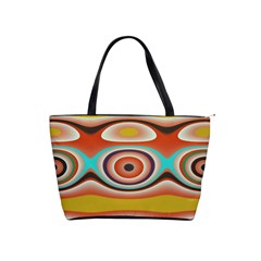 Oval Circle Patterns Shoulder Handbags by digitaldivadesigns