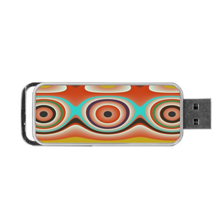 Oval Circle Patterns Portable USB Flash (Two Sides)