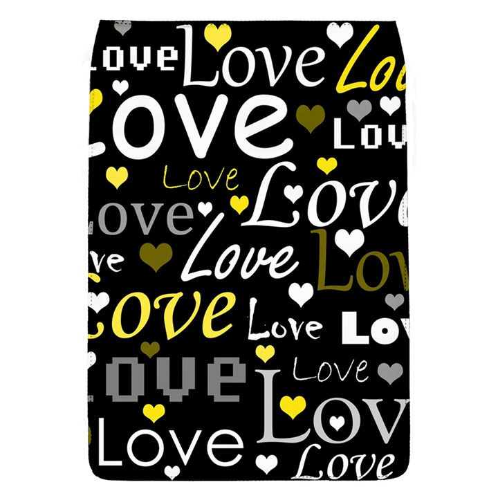 Yellow Love pattern Flap Covers (L) 