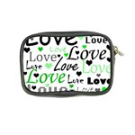 Green  Valentine s day pattern Coin Purse Back