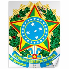 Coat Of Arms Of Brazil, 1971-1992 Canvas 18  X 24  