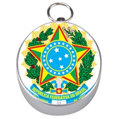 Coat Of Arms Of Brazil, 1971-1992 Silver Compasses