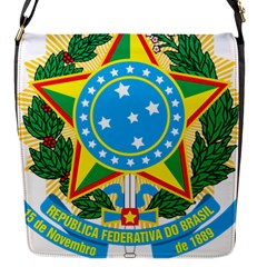 Coat Of Arms Of Brazil, 1968-1971 Flap Messenger Bag (s) by abbeyz71