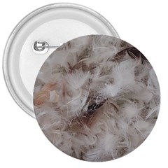 Down Comforter Feathers Goose Duck Feather Photography 3  Buttons by yoursparklingshop