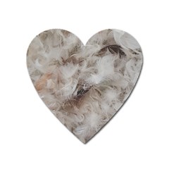 Down Comforter Feathers Goose Duck Feather Photography Heart Magnet
