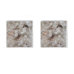 Down Comforter Feathers Goose Duck Feather Photography Cufflinks (square) by yoursparklingshop