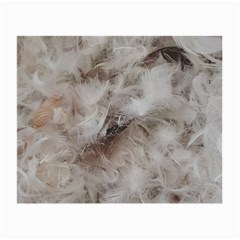 Down Comforter Feathers Goose Duck Feather Photography Small Glasses Cloth (2-side) by yoursparklingshop