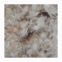 Down Comforter Feathers Goose Duck Feather Photography Medium Glasses Cloth (2-side) by yoursparklingshop