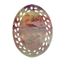 Sunrise Oval Filigree Ornament (2-side)  by digitaldivadesigns