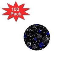 Blue Mind 1  Mini Buttons (100 Pack)  by Valentinaart