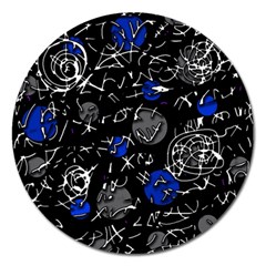 Blue Mind Magnet 5  (round) by Valentinaart