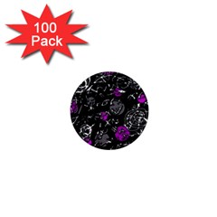 Purple mind 1  Mini Buttons (100 pack) 