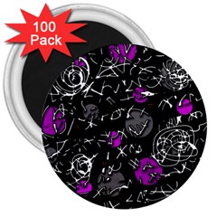 Purple mind 3  Magnets (100 pack)