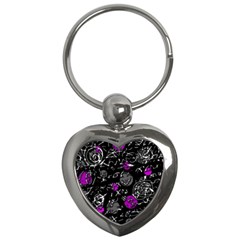 Purple mind Key Chains (Heart) 