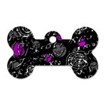 Purple mind Dog Tag Bone (One Side) Front