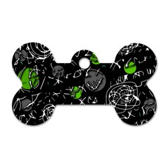 Green Mind Dog Tag Bone (two Sides)