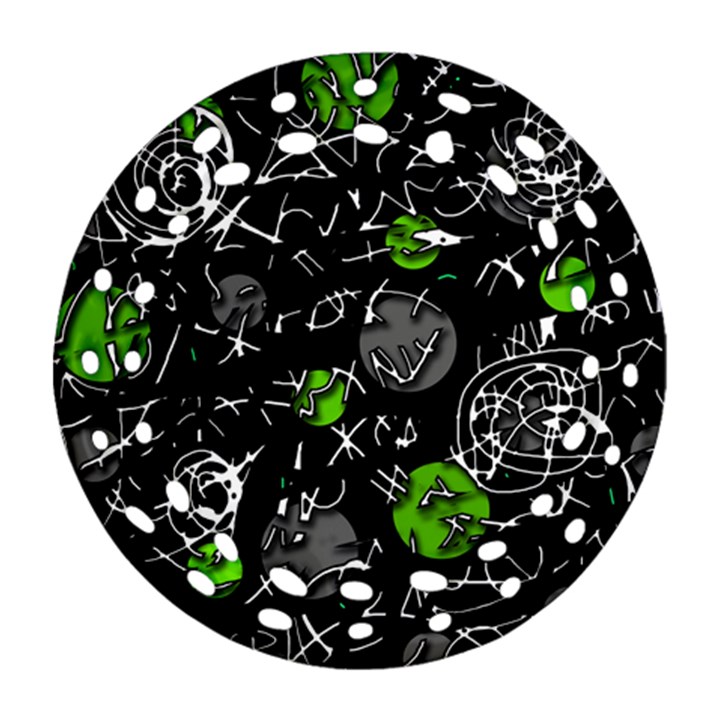 Green mind Ornament (Round Filigree) 