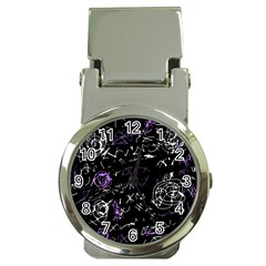 Abstract Mind - Purple Money Clip Watches