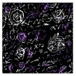 Abstract mind - purple Large Satin Scarf (Square) Front