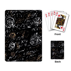 Abstract Mind - Brown Playing Card by Valentinaart