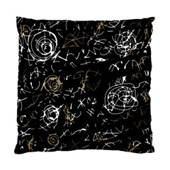 Abstract Mind - Brown Standard Cushion Case (two Sides) by Valentinaart