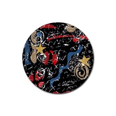 Confusion Rubber Coaster (round)  by Valentinaart