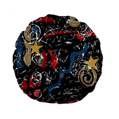 Confusion Standard 15  Premium Flano Round Cushions by Valentinaart